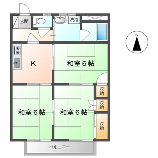 インターハイツ SK A【A103号室】の間取り