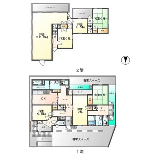 福島県福島市北中央1丁目【一戸建】の間取り