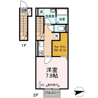 D’s Coco【2階】の間取り
