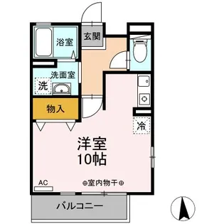 シンパティーア B【2階】の間取り