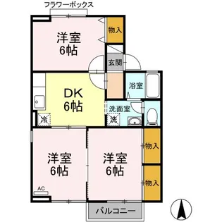 メゾン・パークス B【2階】の間取り