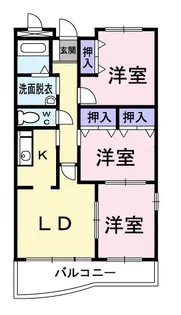 コンフォート・スクエア【3階】の間取り
