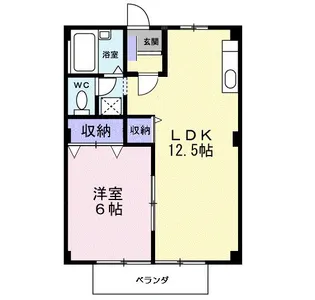 シティハイツ矢吹【2階】の間取り