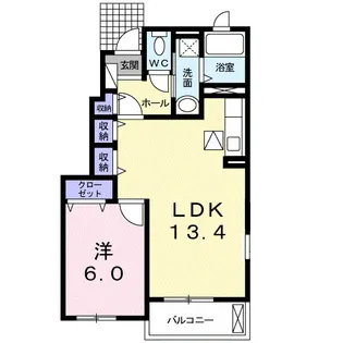 スカイライフ宮代【1階】の間取り