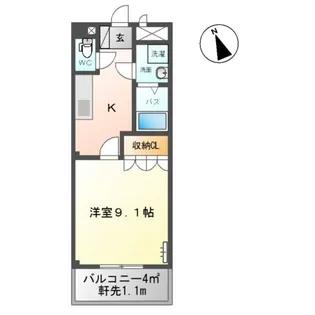 アバンテ・コオリ駅前【2階】の間取り