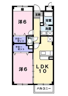 パークサイド南【1階】の間取り