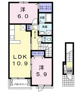 フォーリスト・パークⅢ【2階】の間取り