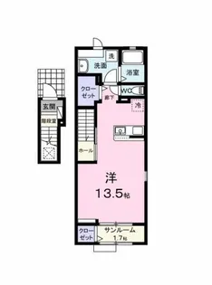 ボヌールM【2階】の間取り