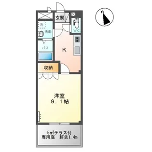 アバンテ・コオリ駅前【1階】の間取り