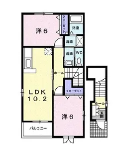 ロワジールⅣ【2階】の間取り