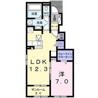 ルミナーレ【1階】の間取り