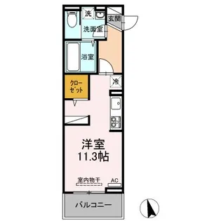 D-room天神町【3階】の間取り