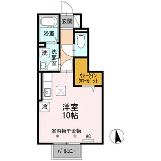 あづまコーポ【1階】の間取り