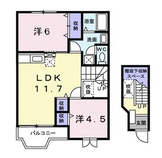 メルベーユオグラジ【2階】の間取り