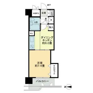 ライオンズマンション福島野田町【3階】の間取り