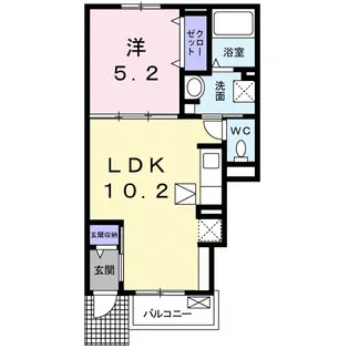 フランカーサ【1階】の間取り
