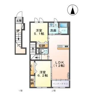 グラスコート・K【2階】の間取り
