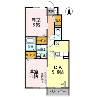 セリエース【1階】の間取り