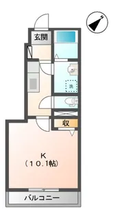 ロシェ・ノワール【1階】の間取り