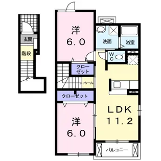 アンジュ【2階】の間取り