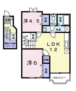 サニーハートⅠ【2階】の間取り