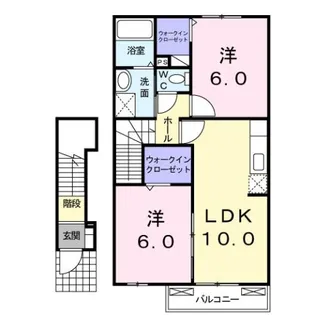 ピュア・タウン【2階】の間取り