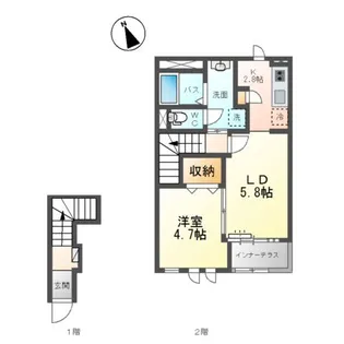 ベル・ローズN【2階】の間取り