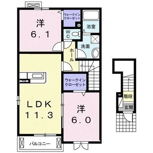 ファインステート【2階】の間取り