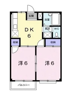 エルディムABE・B【2階】の間取り