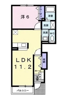 グレイスフル・セトルYK【1階】の間取り