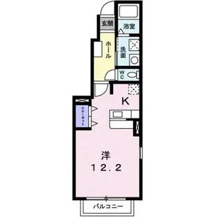 オオクラパートⅡ【1階】の間取り