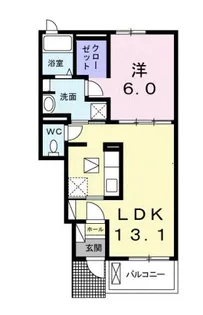 クレアホーム【1階】の間取り
