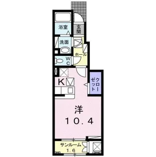 レジデンス ナリカワ B棟【1階】の間取り