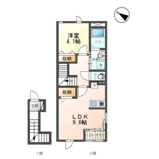 オルフェーブル(Orfevre)【2階】の間取り