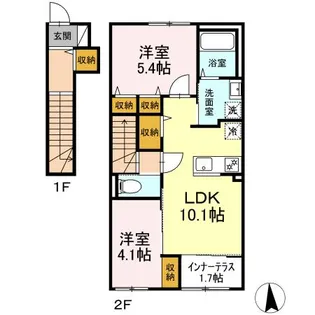 リベルテ【2階】の間取り