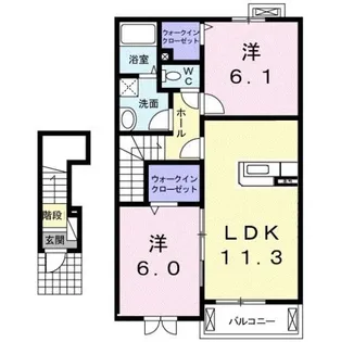 ファインステート【2階】の間取り