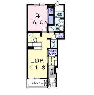 モカロールC【1階】の間取り