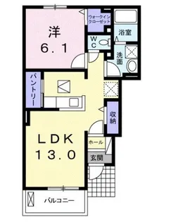 キャトルフィーユ【1階】の間取り