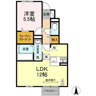 Belle Fleur【1階】の間取り