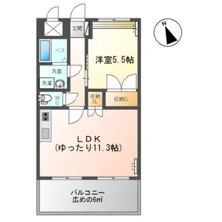 ルーエンハイム北原【2階】の間取り