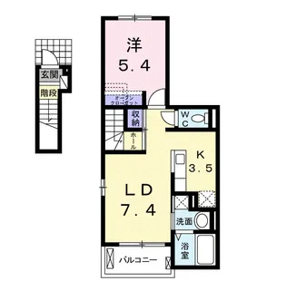 ウィステリア【2階】の間取り