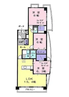 パールヒルズ大森【9階】の間取り