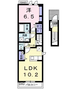 セレーノA【2階】の間取り