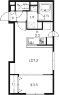 RENOA OYACHI(レノア大谷地)【2階】の間取り