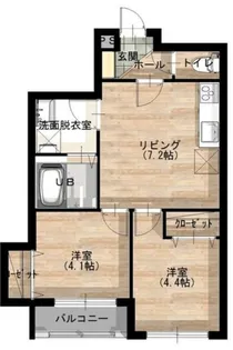 Marvin(マービン)【107号室】の間取り