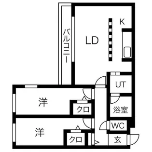 AMS伏見【3階】の間取り