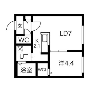 ASTER SHIROISHI(アステールシロイシ)【3階】の間取り