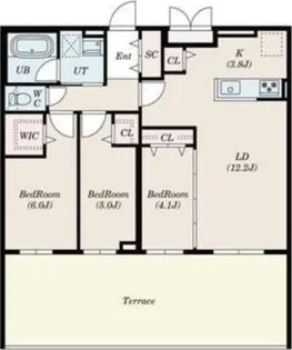 S-RESIDENCE南郷clarity【4階】の間取り
