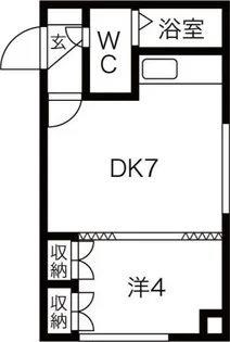 タートルビル【4階】の間取り