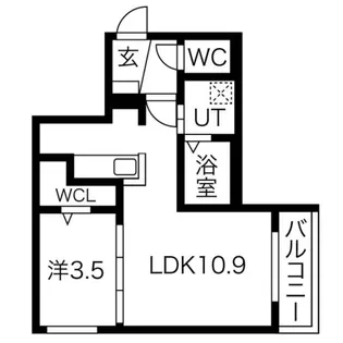 Seleccao南郷(セレソン南郷)【3階】の間取り